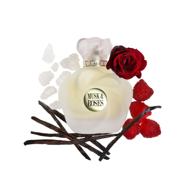 Ahmed Al Maghribi Musk & Roses EDP For Women 75 ML