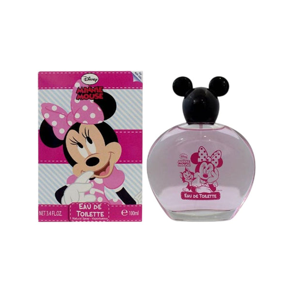 Minnie Mouse Eau de Toilette bottle and packaging on a white background