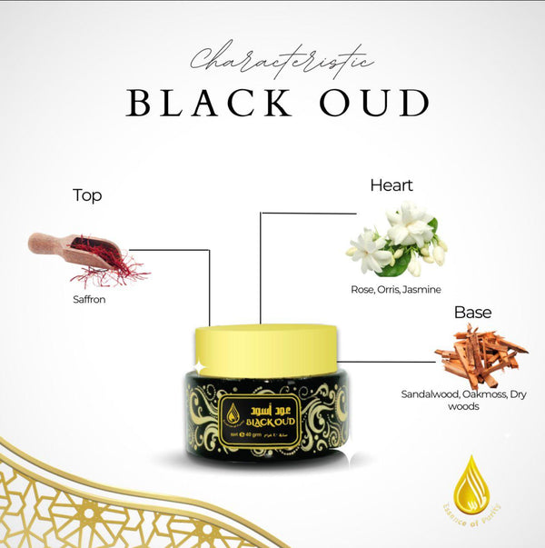 Al Mas Black Oud Bakhoor 40 Grams