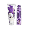 Flowers Secret Orchid Fantasy lotion and perfume set on a white background