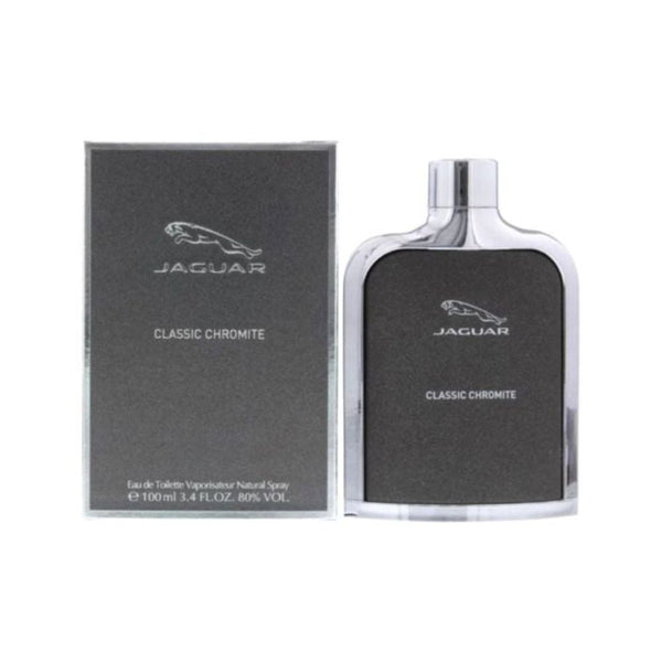 Jaguar Classic Chromite perfume bottle and packaging on a white background