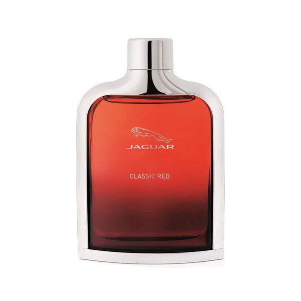 Jaguar Classic Red perfume bottle on a white background