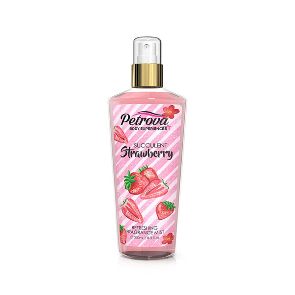 Petrova Body Experiences Succulent Strawberry Body Mist For Women 250 ML