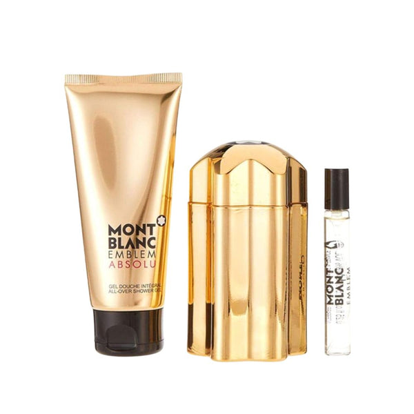 Mont Blanc Emblem Absolu EDT 3-Piece Gift Set for Men