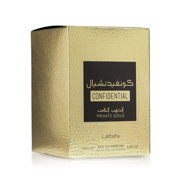 Lattafa Confidential Private Gold EDP For Unisex 100 ML