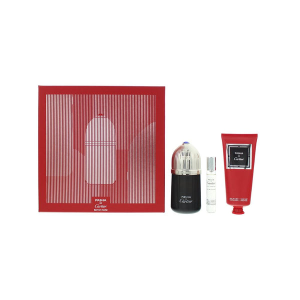Cartier Pasha de Noire Edition 3 Piece Gift Set For Men