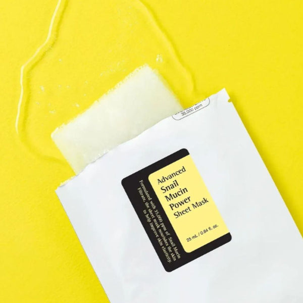 Cosrx Advanced Snail Mucin Glass Glow Hydrogel Mask 34 Grams - 3 ea