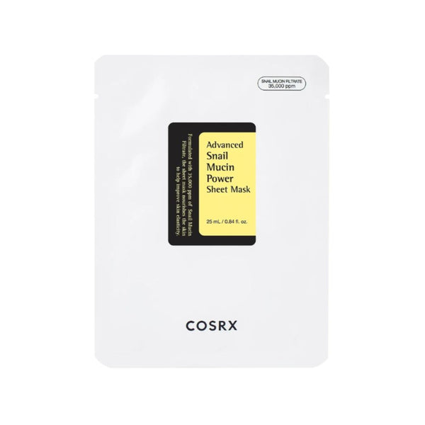 Cosrx Advanced Snail Mucin Glass Glow Hydrogel Mask 34 Grams - 3 ea