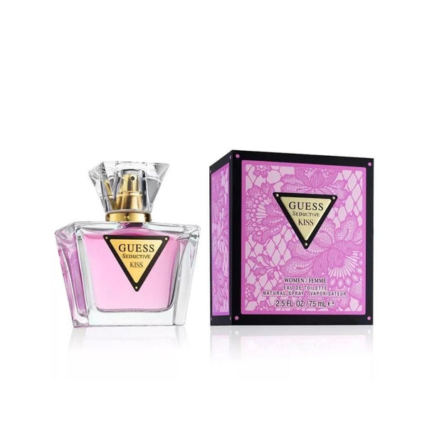 Guess perfume bottle and packaging on a white background