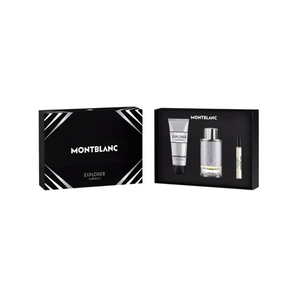 Mont Blanc Explorer Platinum EDP 3-Piece Gift Set for Men