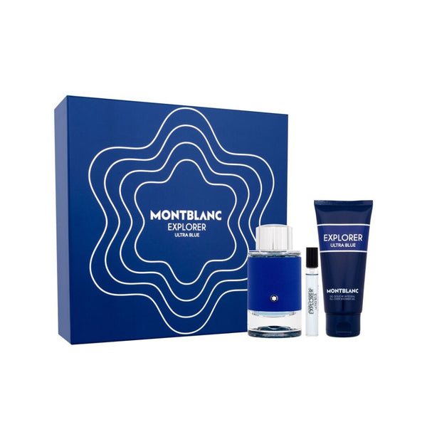 Mont Blanc Explorer Ultra Blue EDP 3-Piece Gift Set for Men