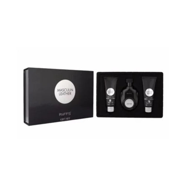 Riiffs Masculin Leather 3 Piece Gift Set For Men