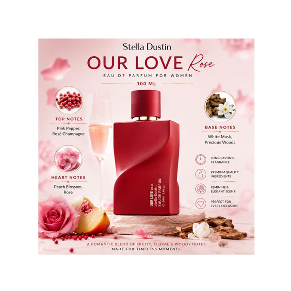 Stella Dustin Our Love Rose EDP For Women 100 ML